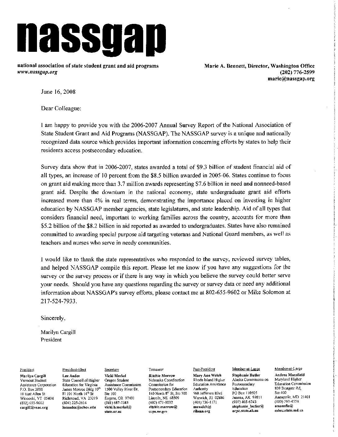 2006-07-Survey-Cover-letter-pdf-1 | National Association ... (1088 x 1408 Pixel)